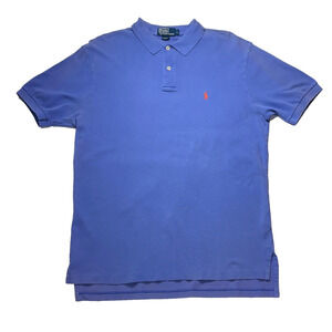 Polo Ralph Lauren Polo Shirt Mens Size Large Blue Short Sleeve